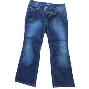 Angels Women's Jeans Curvy Bootcut Stretch Dark Wash Size18W Denim